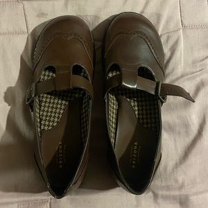 Brown Mary Janes